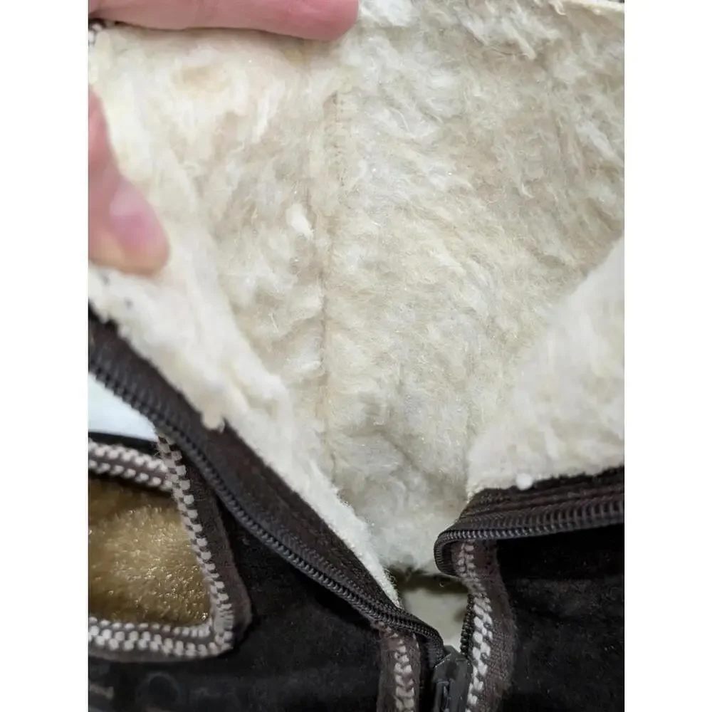 Vintage Ski Lounger Women's Winter Boots w/Faux Fur Lining & Suede Exterior Sz 7